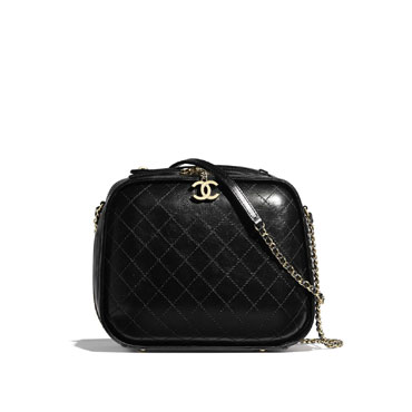 Chanel vanity case crumpled calfskin AS0201 Y84144 94305