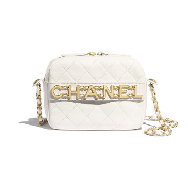 Chanel Calfskin White Camera Case AS1609 B02372 10601