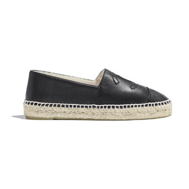 Chanel Lambskin Black Espadrilles G29762 X01000 94305