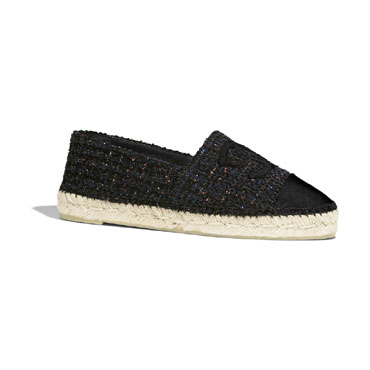 Chanel Tweed Grosgrain Espadrilles G29762 Y53372 K1702