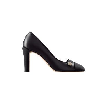 Chanel Pumps lambskin grosgrain black G32920 Y50387 94305