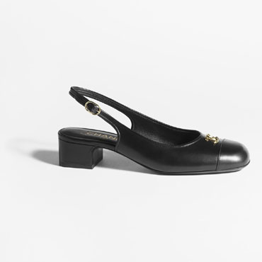 Chanel Slingbacks Calfskin black G45768 B17120 94305