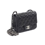 Chanel Black lambskin mini matransse bag A35200 Y01480 94305