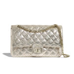 Chanel Metallic Crumpled Calfskin Gold 2.55 bag A37586 B03752 N7987