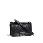 small boy chanel bag calfskin ruthenium finish metal A67085 Y09953 94305