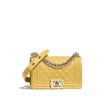 small boy chanel bag calfskin gold A67085 Y25569 5B642