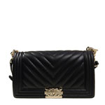 BOY Chanel V bag Black A67086 Y25539 94305