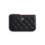 Chanel Classic mini pouch Lambskin silver A82365 Y01480 C3906