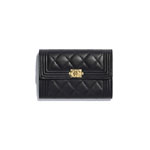 Lambskin Boy Chanel Flap Wallet A84302 Y07659 94305