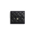 Chanel Black Classic Small Flap Wallet AP0231 Y01295 C3906