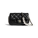 Chanel Lambskin Pearls Small Flap Bag AS1436 B02300 94305