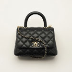 Chanel Mini Flap Bag Grained Calfskin Gold AS2215 B05061 94305