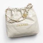 Chanel 22 small handbag Shiny calfskin AS3260 B08037 NW786