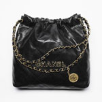 Chanel 22 Small Handbag Gold AS3260 B18305 94305