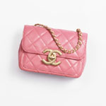 Chanel Mini Flap Bag Shiny Lambskin Gold AS5026 B17620 NZG80