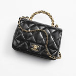 Chanel Mini Flap Bag Shiny Lambskin Gold AS5032 B17665 94305