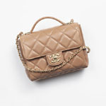 Chanel Mini Flap Bag With Top Handle Gold AS5111 B17706 NZG77