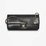 Chanel Maxi Clutch Bag Shiny Grained Calf Gold AS5182 B18321 94305