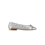 Chanel Ballerinas laminated lambskin silver G26250 X51047 0G679