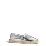 Chanel Goatskin Silver Espadrilles G29762 X52965 0F652