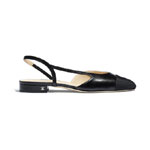 Chanel Goatskin Grosgrain Black Slingbacks G31319 Y50006 94305