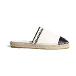 Chanel Lambskin White Black Espadrilles G34432 X01000 C7600