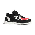 Chanel Lycra Black Coral Sneakers G34765 Y53285 C2787