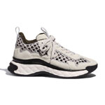 Chanel Suede Calf Embroidery Ecru Gray Sneaker G37126 Y55130 0K116