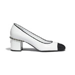 Chanel Laminated Lambskin Grosgrain Pumps G37164 Y55140 K2634