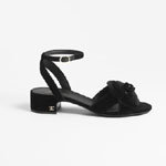 Chanel Sandals Velvet black G45928 B17944 94305