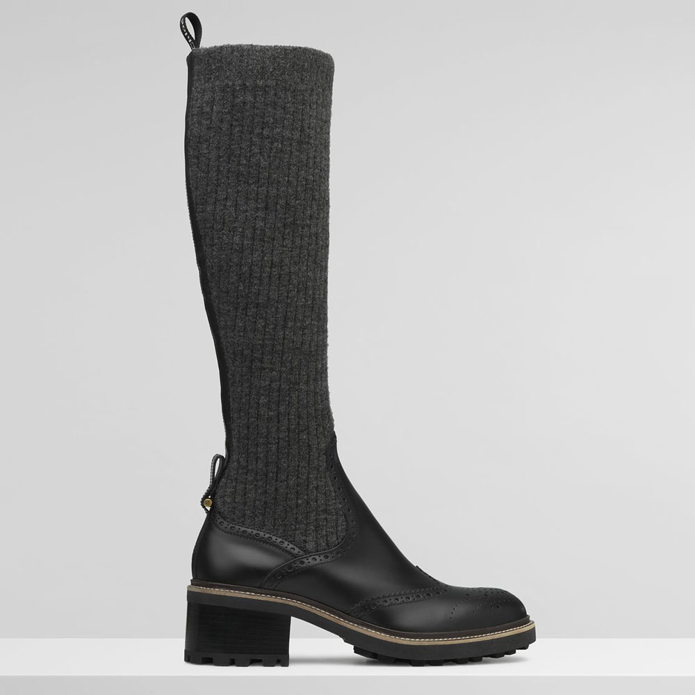 Chloe Franne Sock High Boot In Matte Calfskin CHC21A495N4001: Image 1