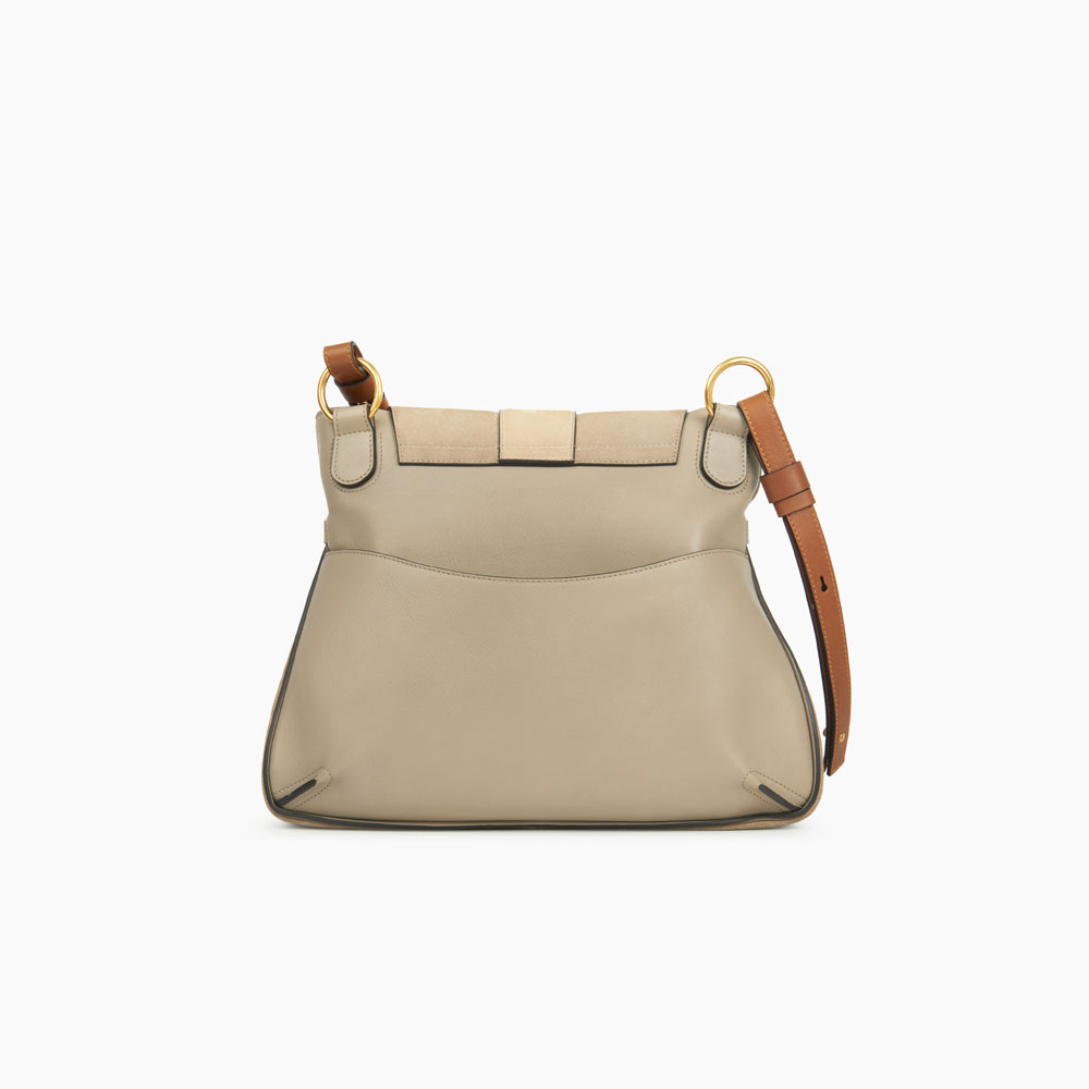 Chloe Lexa medium cross-body bag in suede smooth calfskin 3S1261-HFV-B79: Image 2