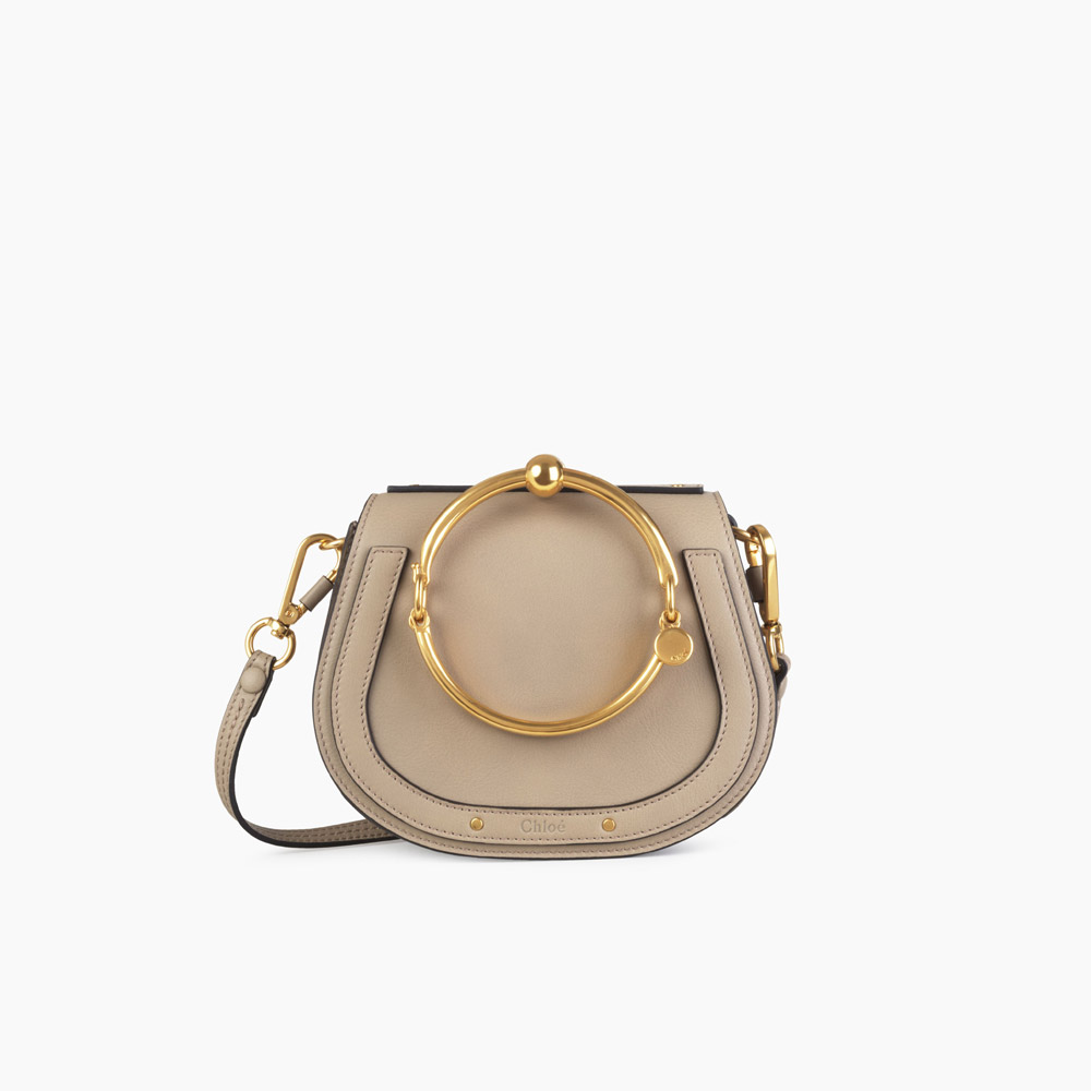 Chloe Small Nile bracelet bag in smooth suede calfskin 3S1301-HEU-B79: Image 1