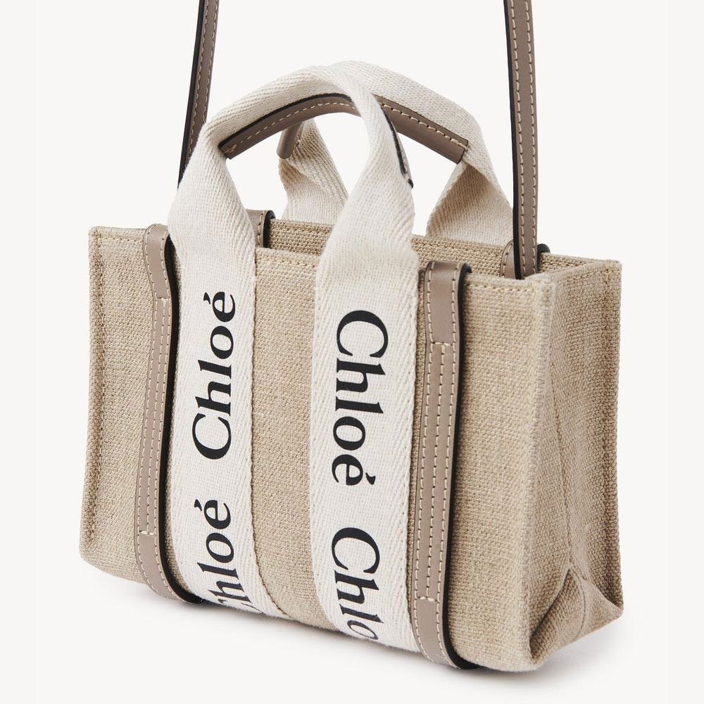 Chloe Mini Woody Tote Bag CHC22AP237I2600O: Image 2