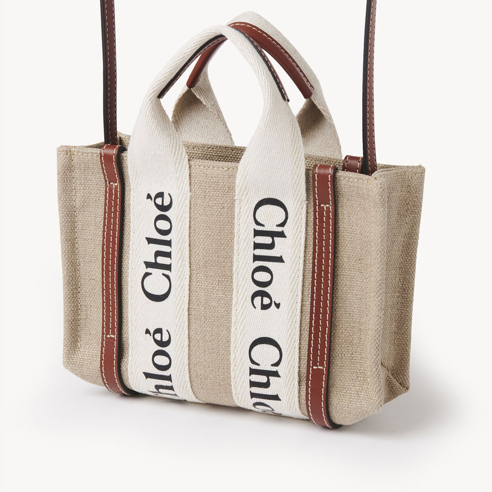 Chloe Mini Woody Tote Bag CHC22AP237I2690U: Image 2