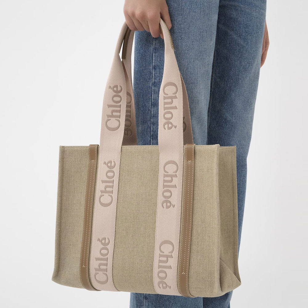 Chloe Medium Woody Tote Bag CHC23AS383L1726Y: Image 3