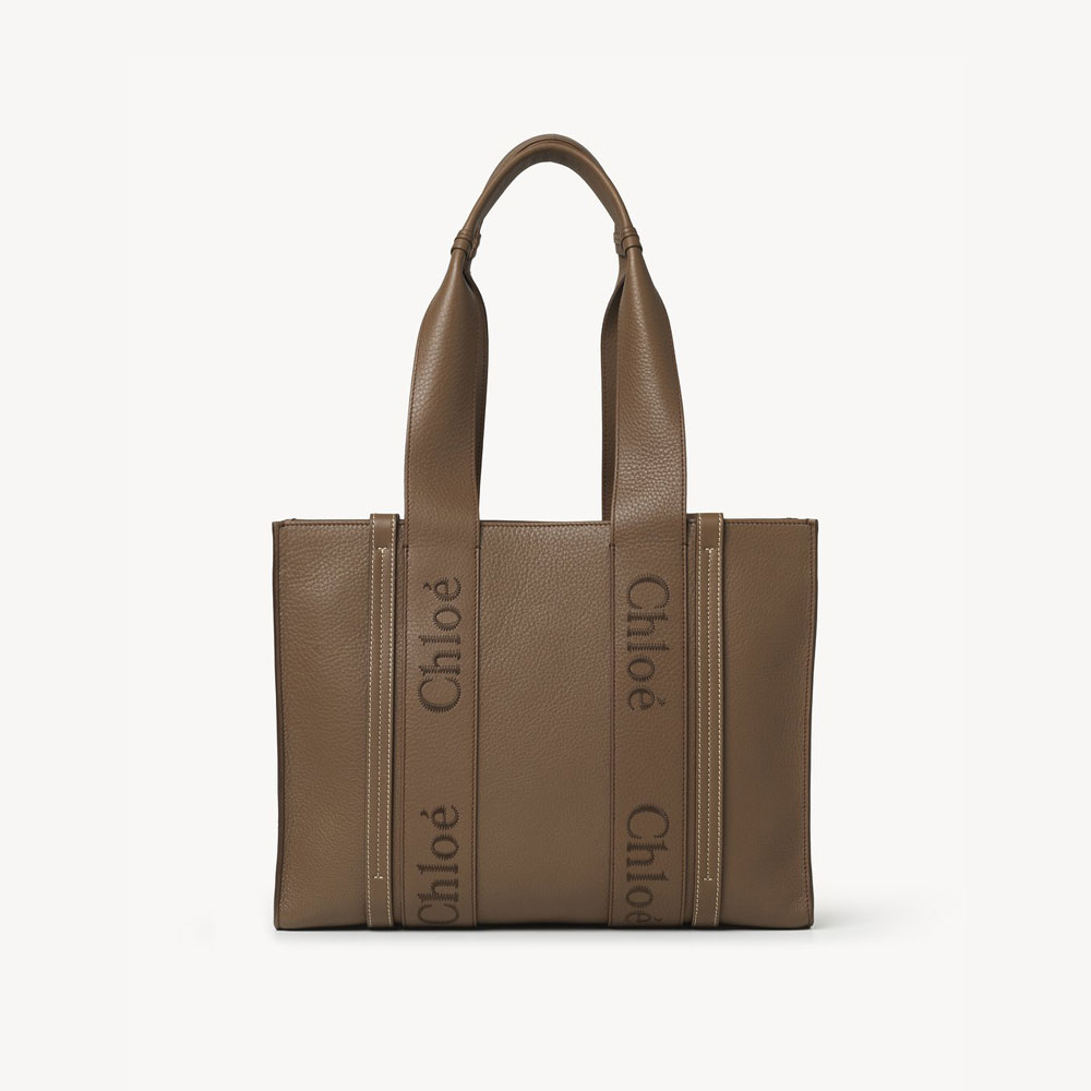 Chloe Medium Woody Tote Bag CHC24SS383M4029X: Image 1