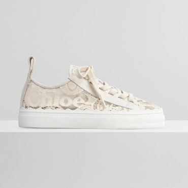 Chloe Lauren Sneaker In Lace CHC19U108D26J1