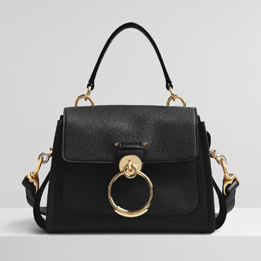 Chloe Mini Tess Day Bag In Grained Shiny Calfskin CHC20AS143C62001