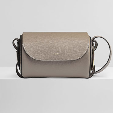 Chloe Darryl Mini Bag In Grained Smooth Calfskin CHC21AS348C6123W