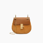 Chloe Drew shoulder bag in suede calfskin and smooth calfskin 3S1031-H5I-BI6