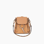 Chloe Mini Faye backpack in smooth suede calfskin 3S1232-HEU-NR270