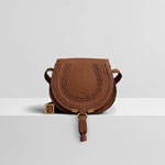 Chloe Marcie Round Saddle Mini Bag In Small Grain Calf CHC11SP58016125M