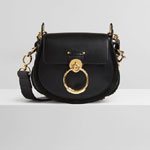 Chloe Tess Small Bag In Shiny Suede Calfskin CHC18WS153A37001