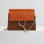 Chloe Faye Mini Chain Bag In Smooth Suede Calfskin CHC20SS202H2O236