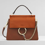 Chloe Faye Small Bag In Smooth Suede Calfskin CHC20SS203H2O236