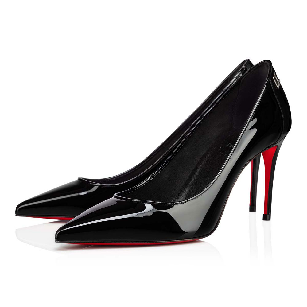 Christian Louboutin Sporty Kate 85mm Pumps Patent calf Black 1221056B439: Image 1