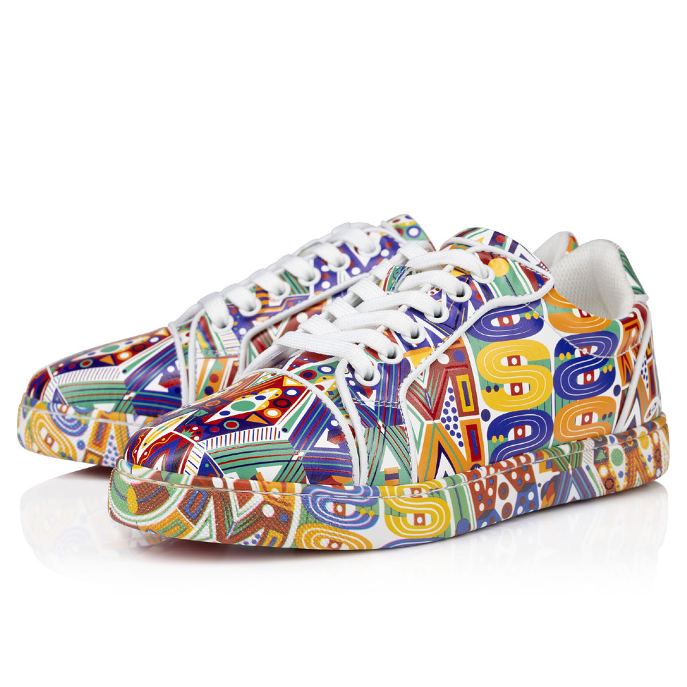 Christian Louboutin Fun Vieira Sneakers Wamims printed calf 1240889M024: Image 1