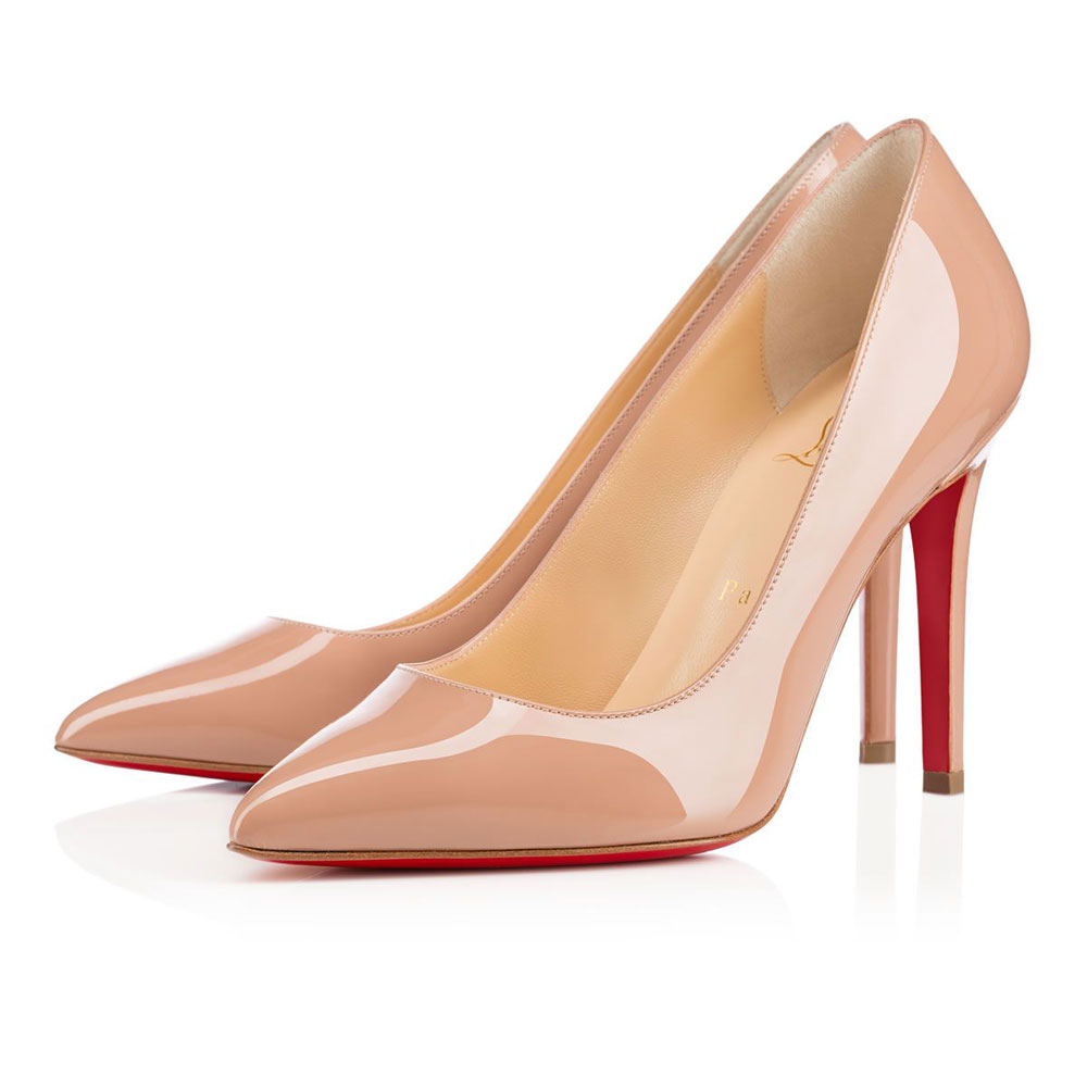 Christian Louboutin Pigalle 100 Nude 6248 Patent Pumps 3080680PK20: Image 1