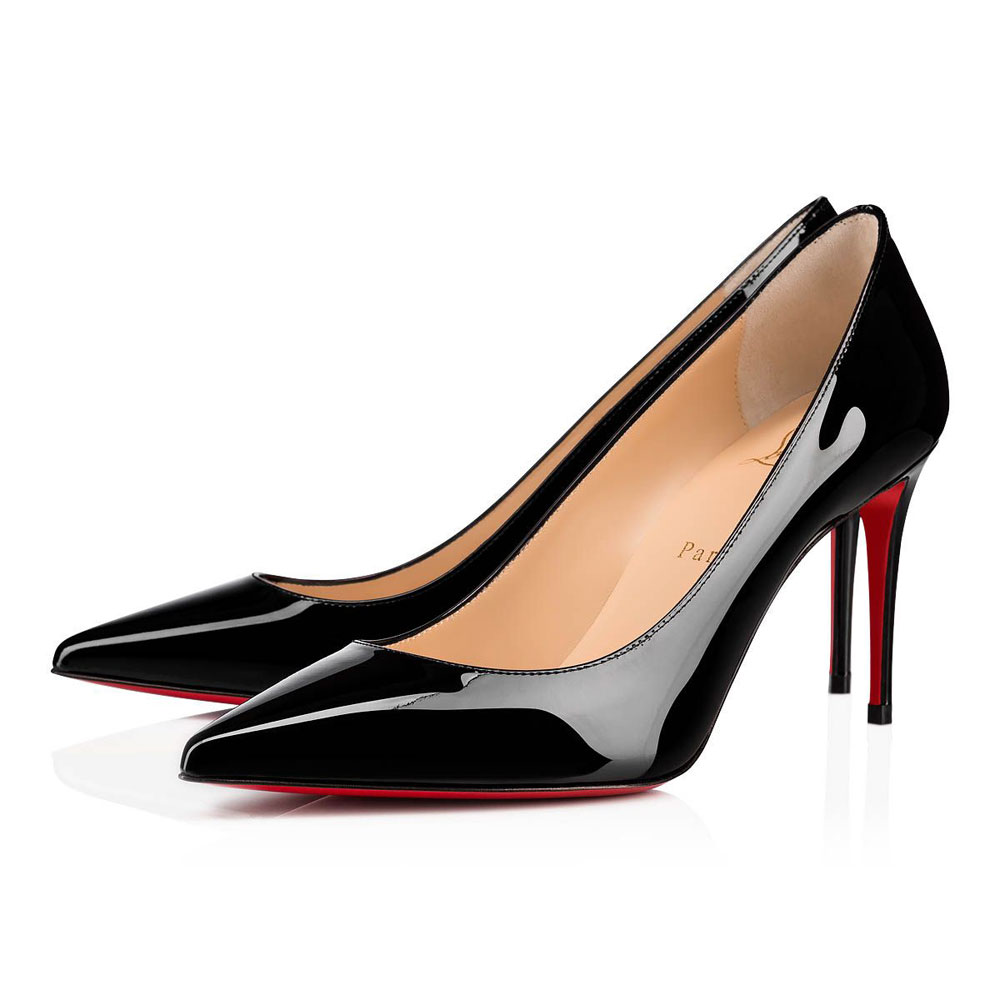 Christian Louboutin Kate 85mm Black Patent Pumps 3191416BK01: Image 1